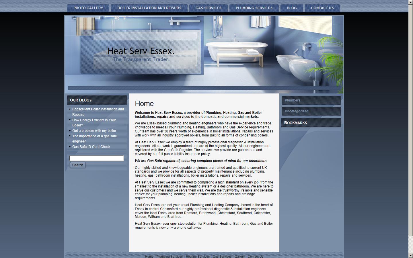 HeatServ Essex Website