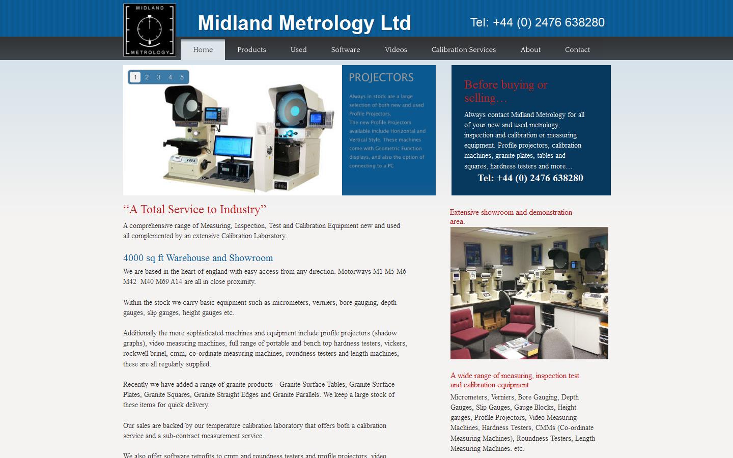 Midland Metrology Ltd Website