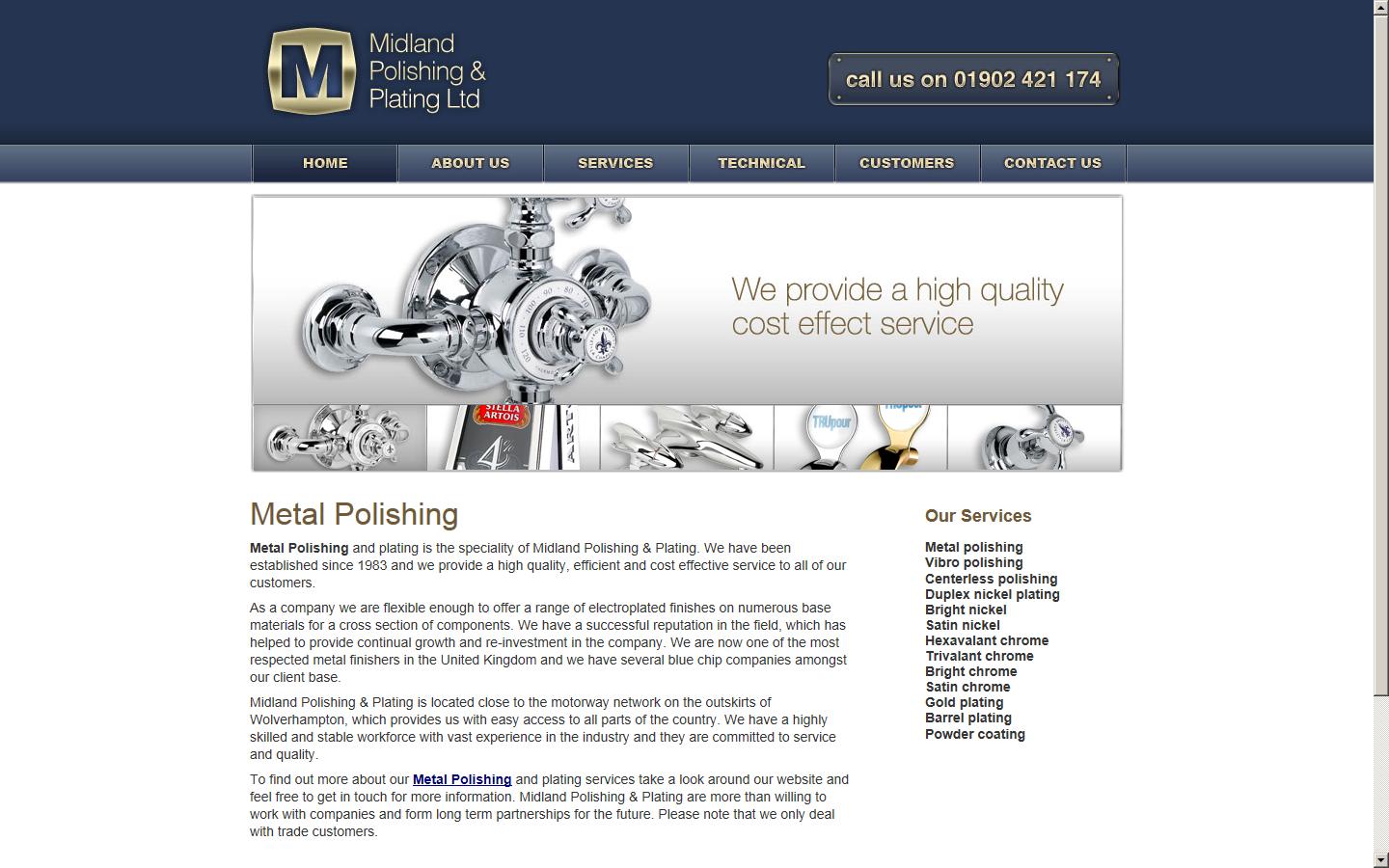 Midland Polishing & Plating Website