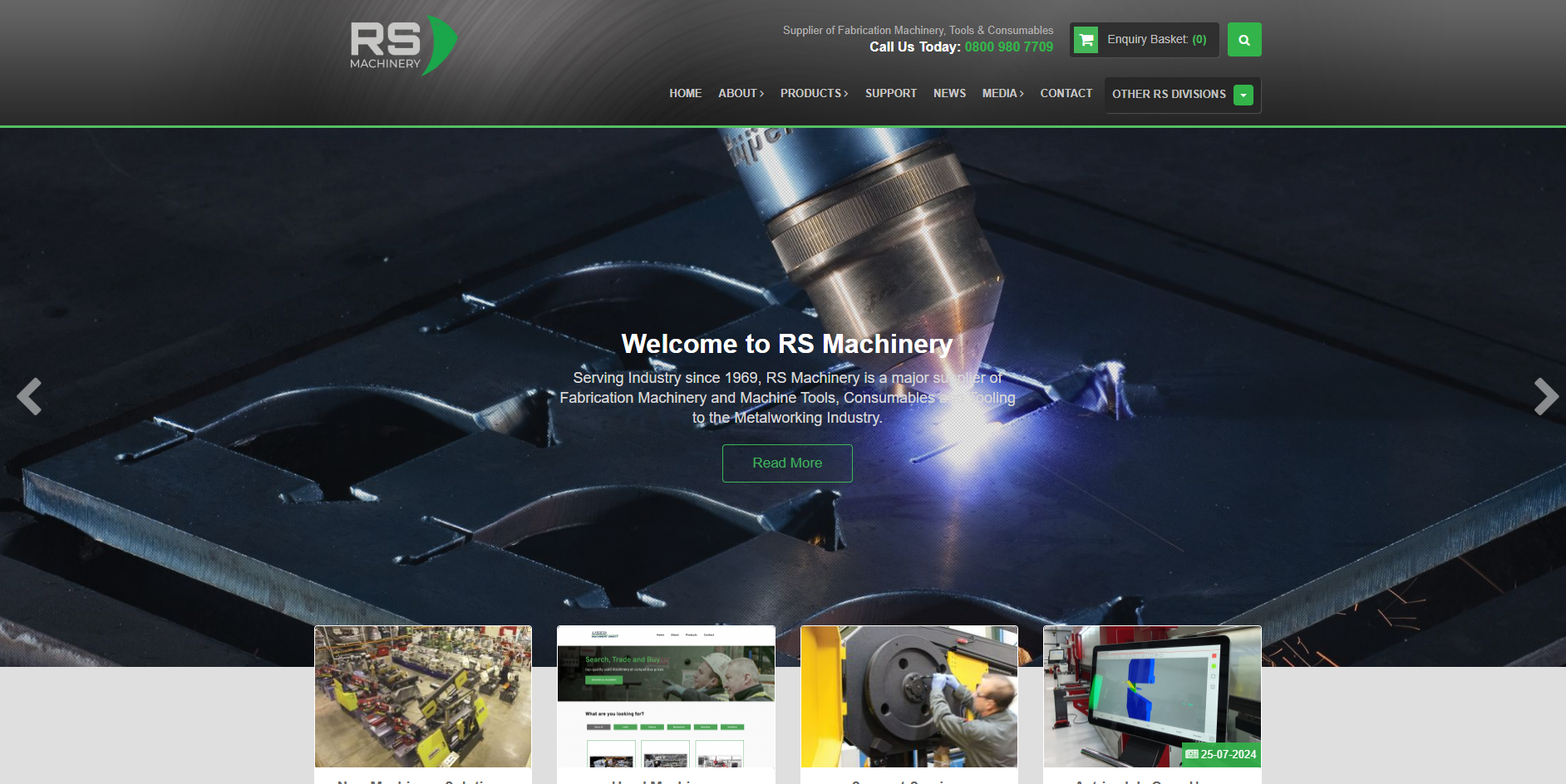 RS Machinery (The Machinery Centre) Website