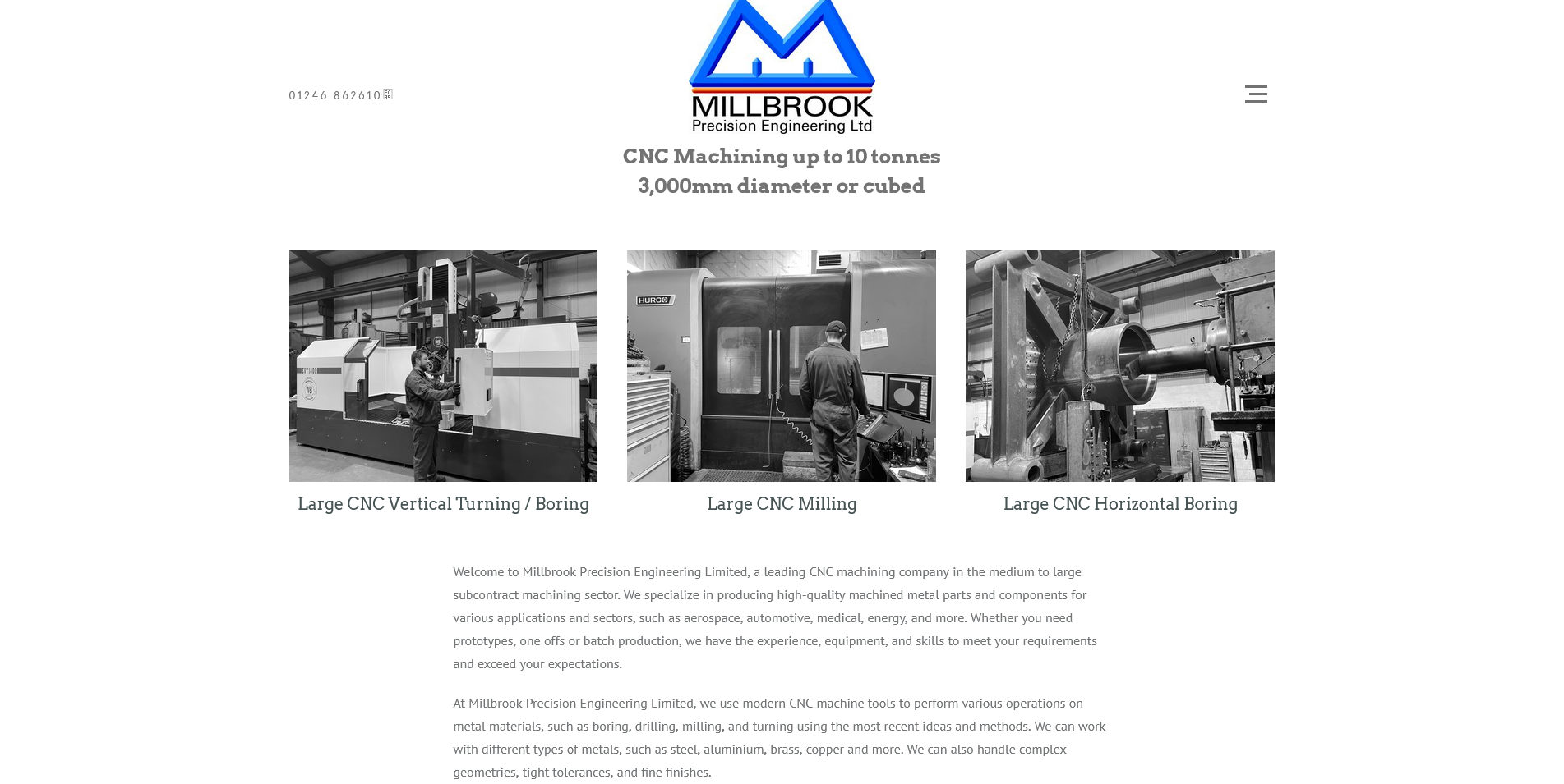 Millbrook Precision Engineering Ltd Website