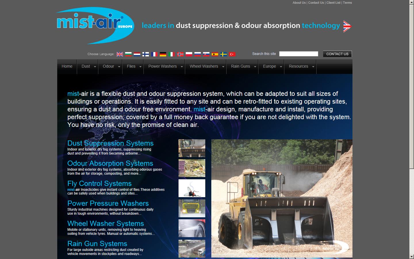 Mist-Air Environmental Ltd Website