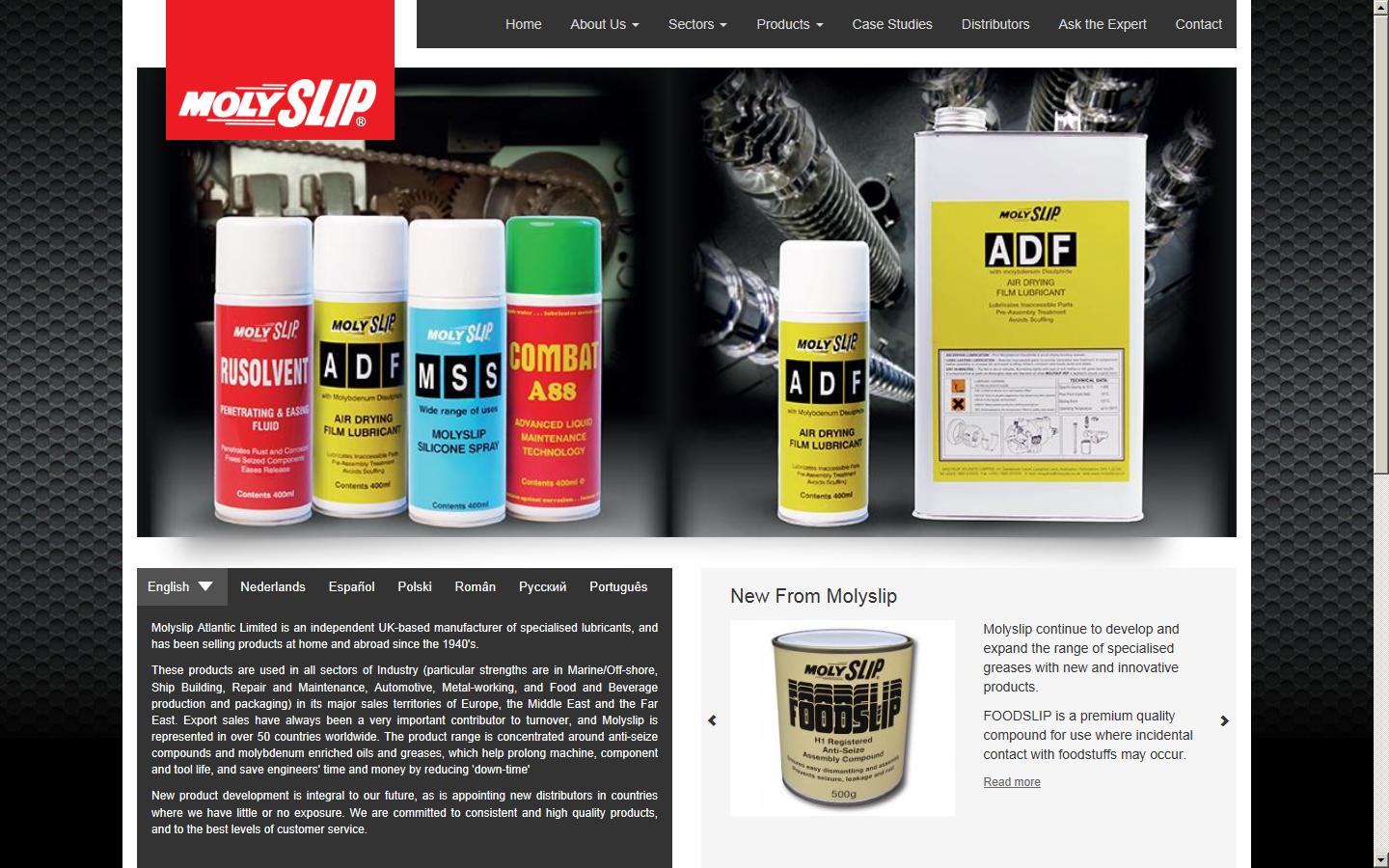 Molyslip Atlantic Ltd Website