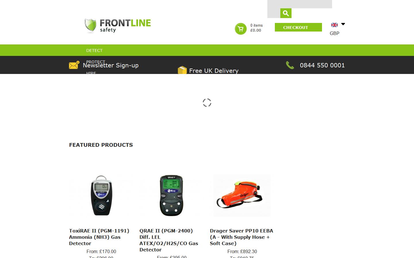 Frontline Safety UK Ltd Website