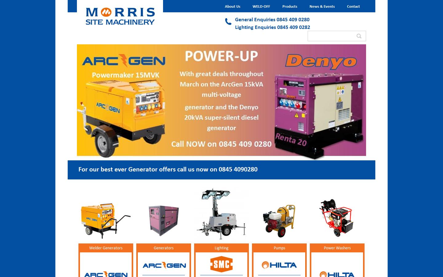 Morris Site Machinery Website