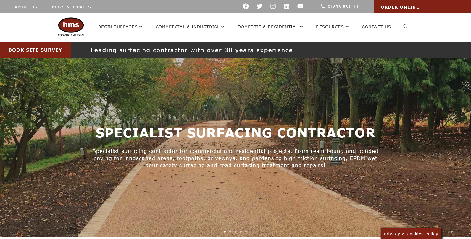 HMS Decorative Surfacing Ltd Website