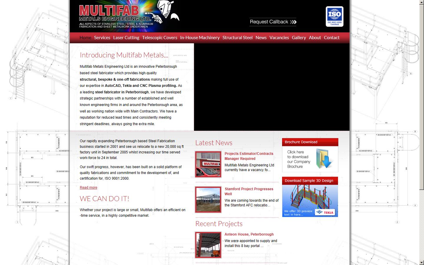 Multifab Metals Engineering Ltd Website