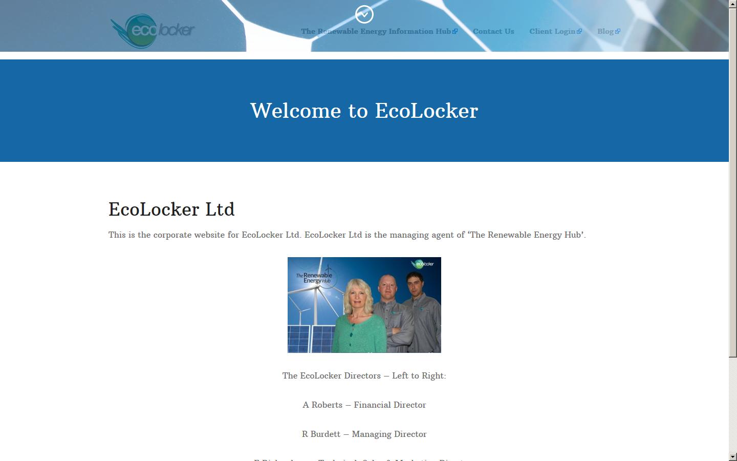 EcoLcoker Ltd Website