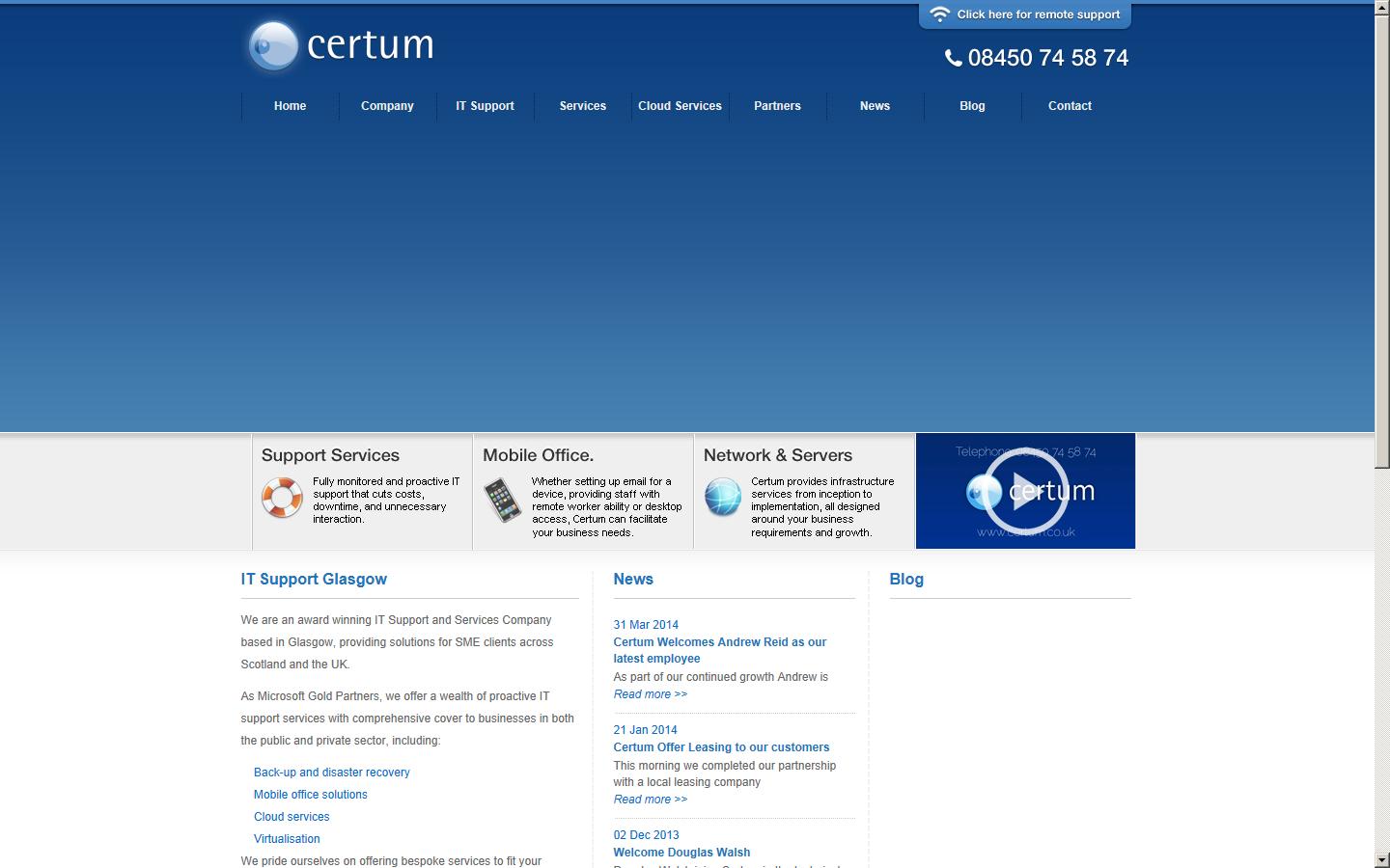 Certum Website