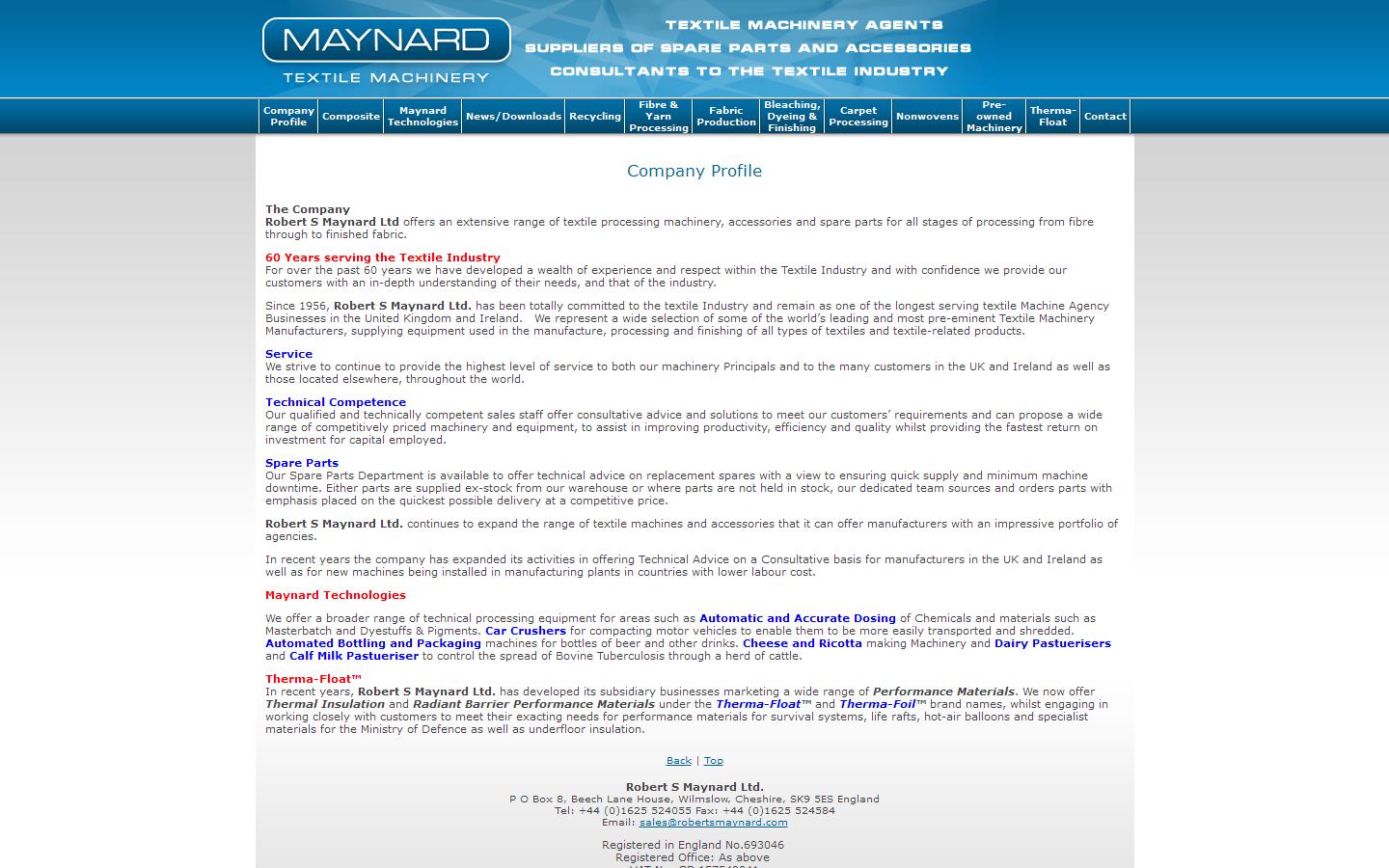 Robert S Maynard Website