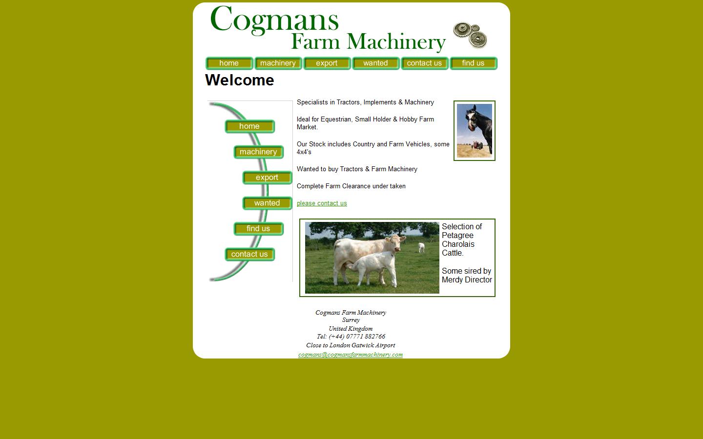 Cogmans Farm Machinery Ltd Website