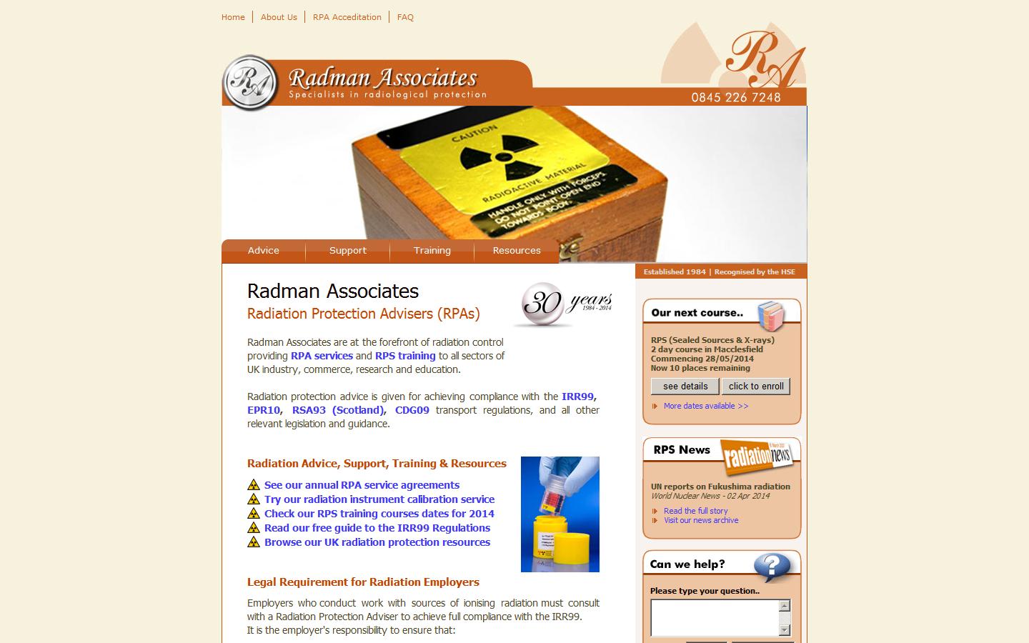 Radman Associates Website