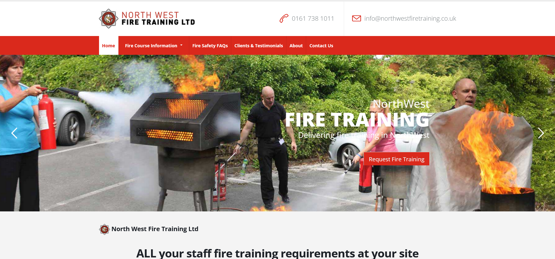 North West Fire Training Ltd Website