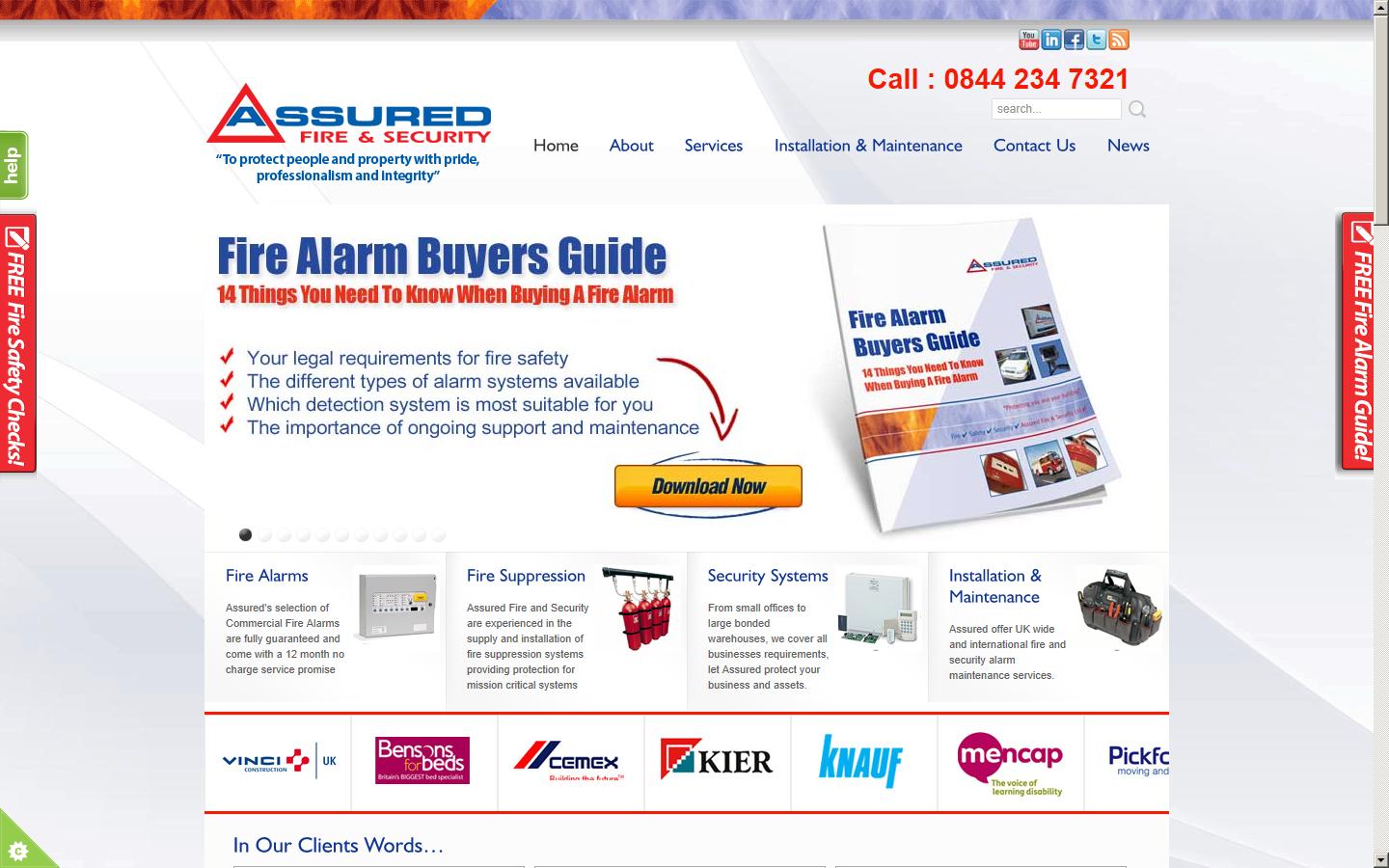 Assured Fire and Security Ltd Website