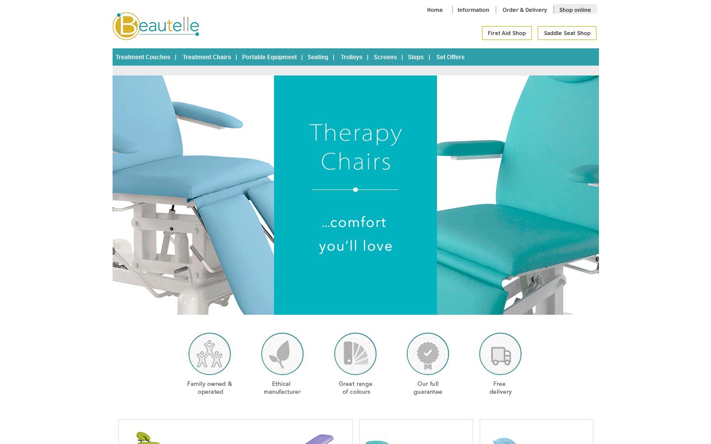 Beautelle Therapy Equipment Ltd Website