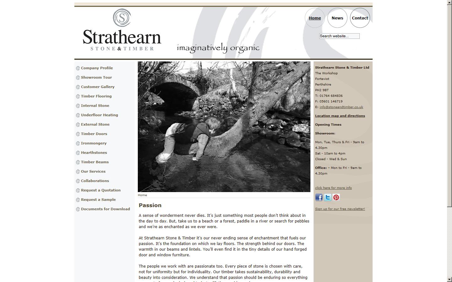 Strathearn Stone & Timber Ltd Website