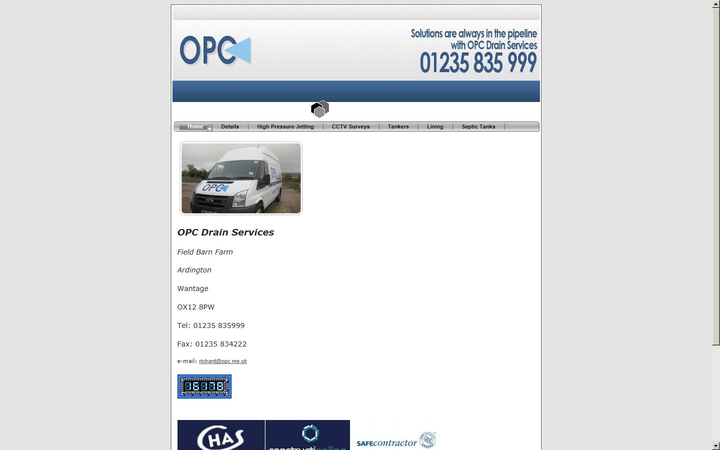 OPC Drain Services Website