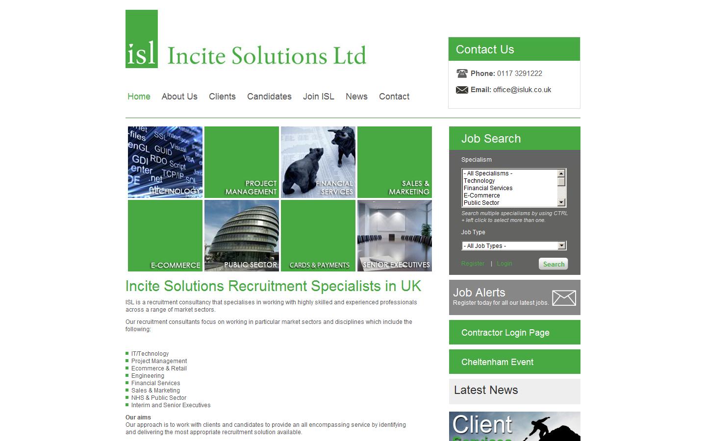 Incite Solution Ltd Website