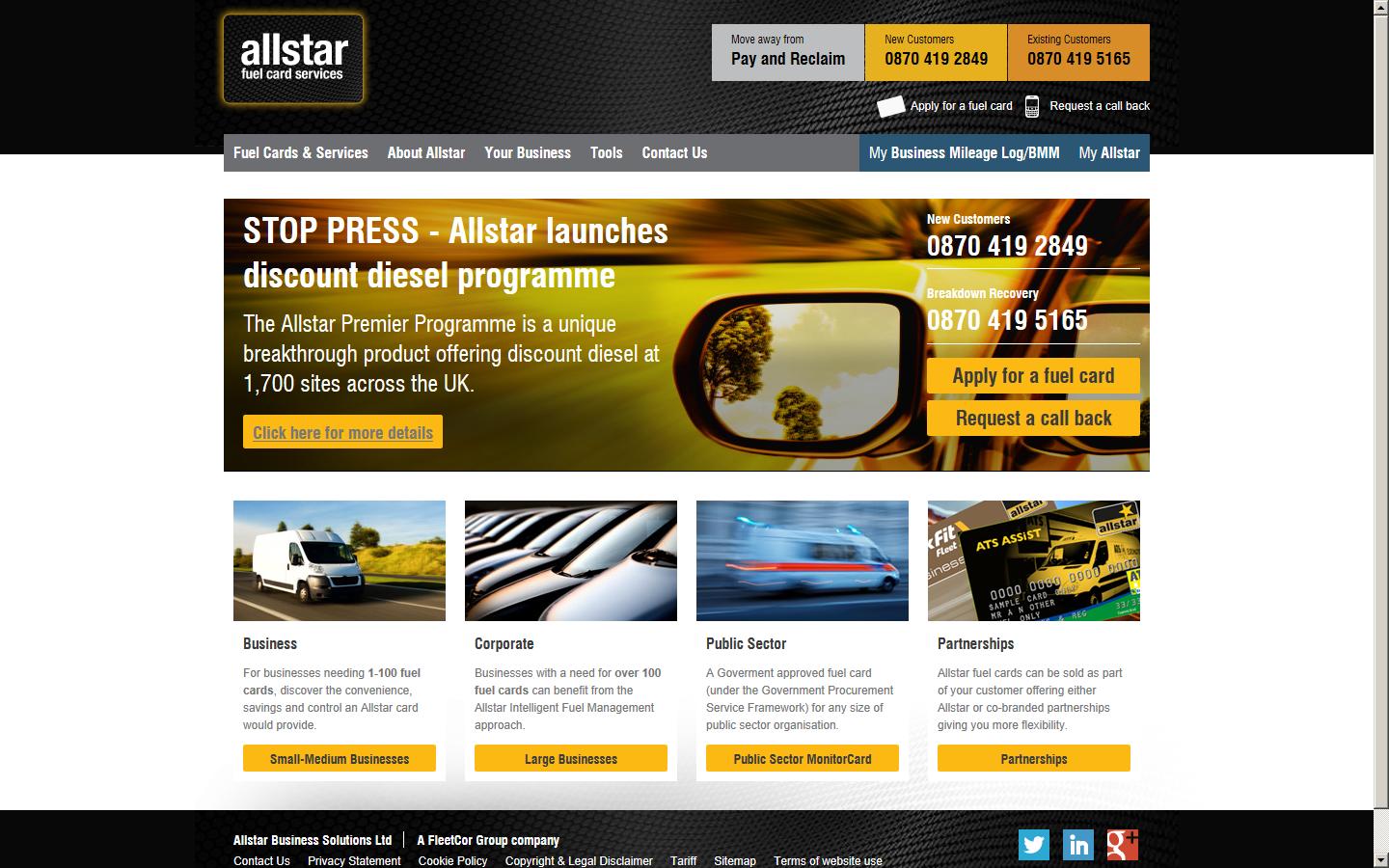 Allstar Business Solutions Website