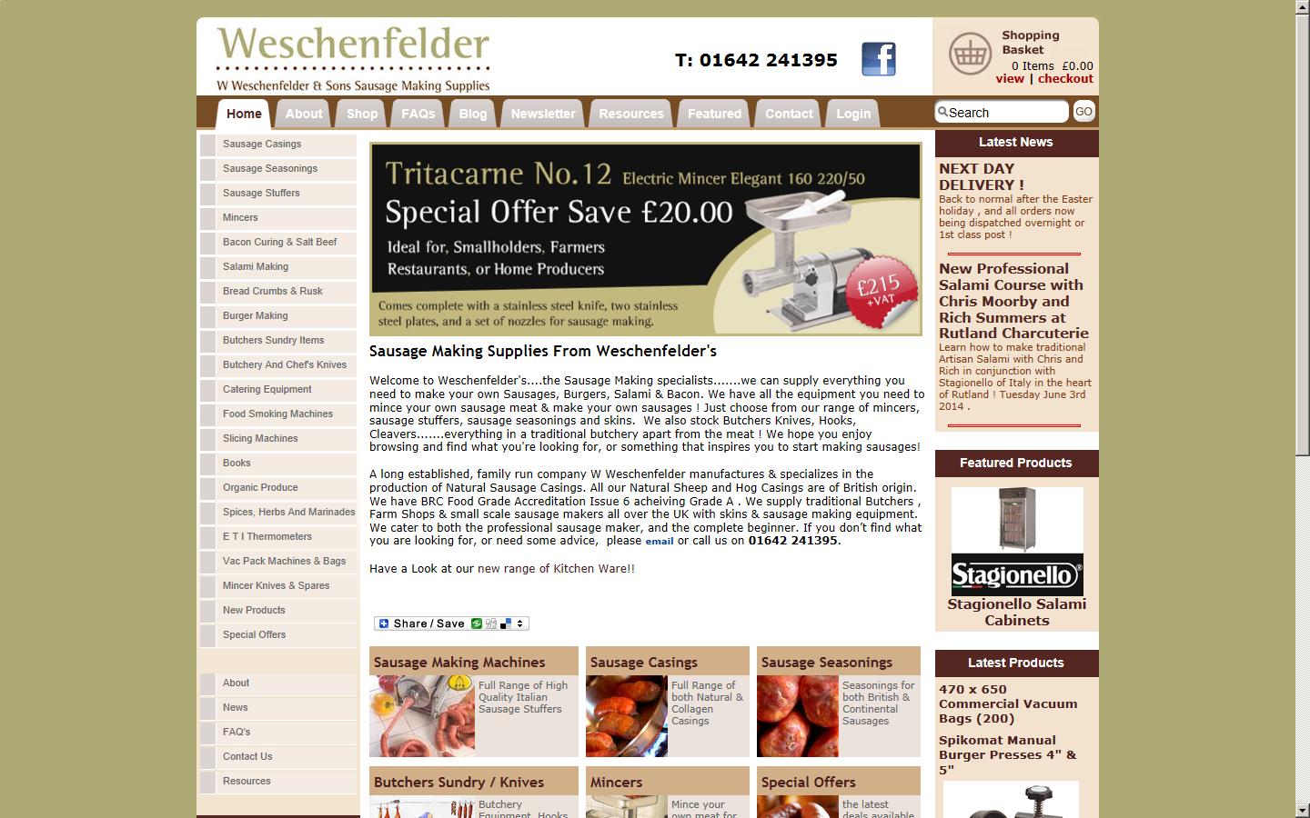 W Weschenfelder and Sons Ltd Website