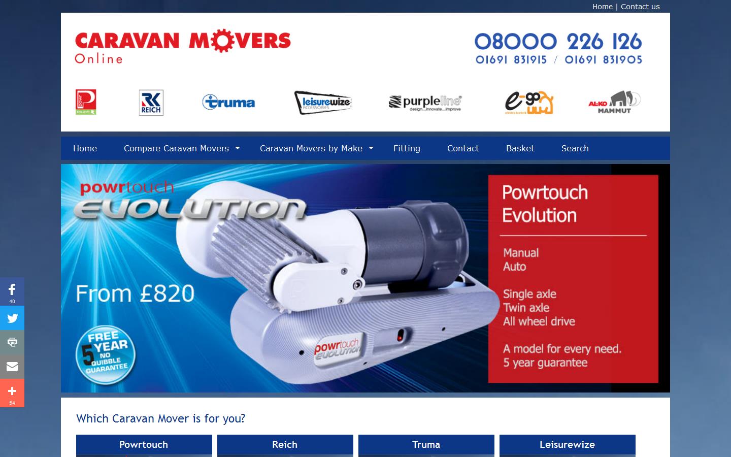 Caravan Movers Website