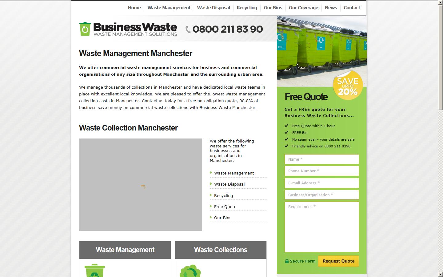 Business Waste Website