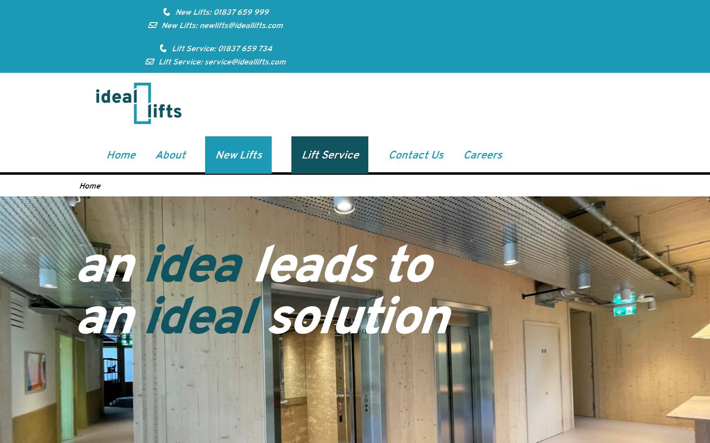 Ideal Lifts Ltd Website