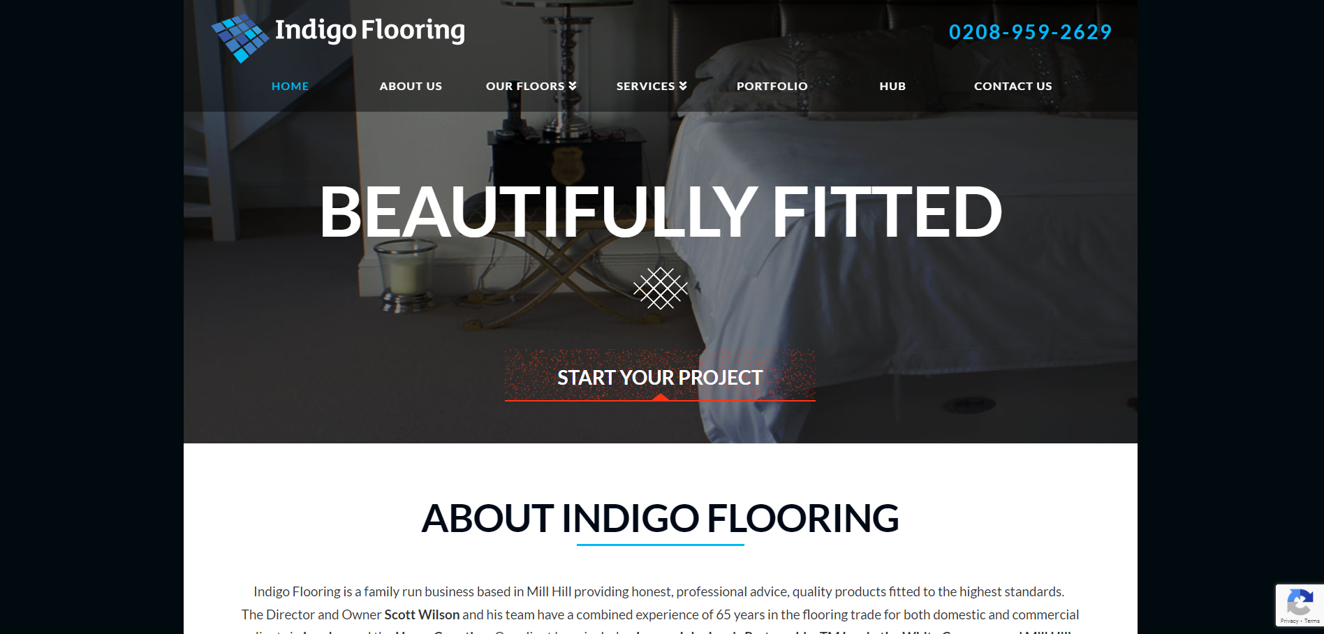 Indigo Flooring Ltd Website