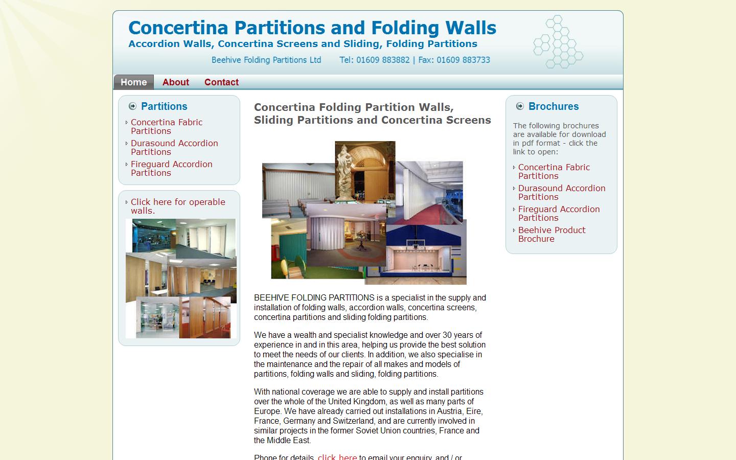 Concertina Folding Partitions Website