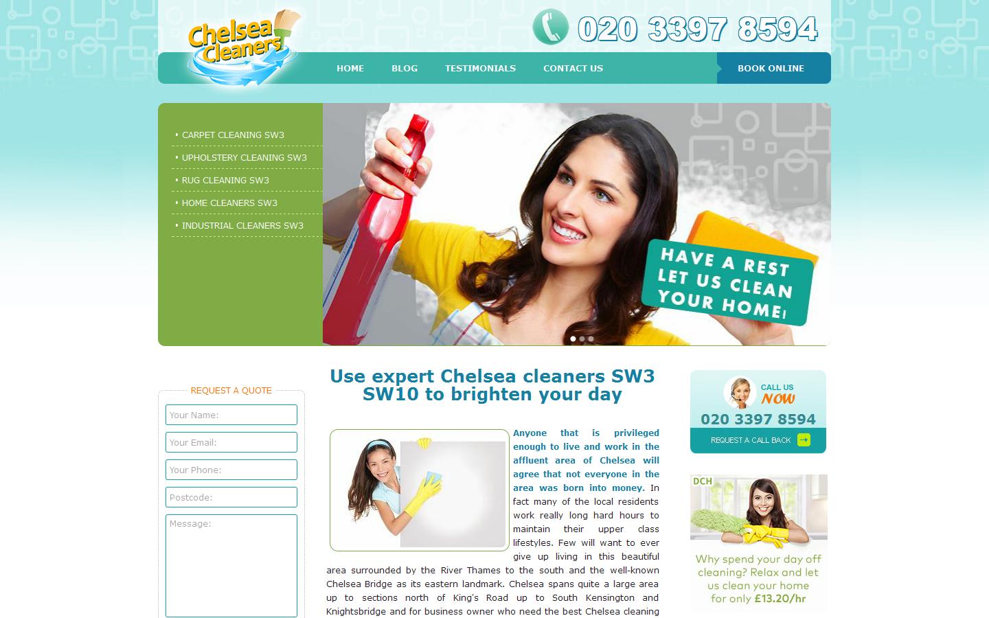 Chelsea Cleaners Website