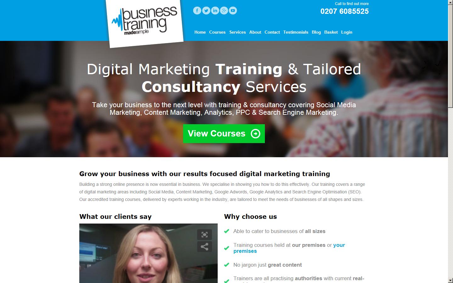 Business Training Made Simple Website