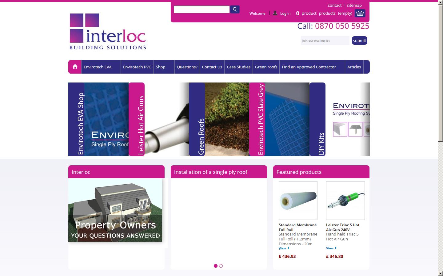 Interloc Building Solutions Website