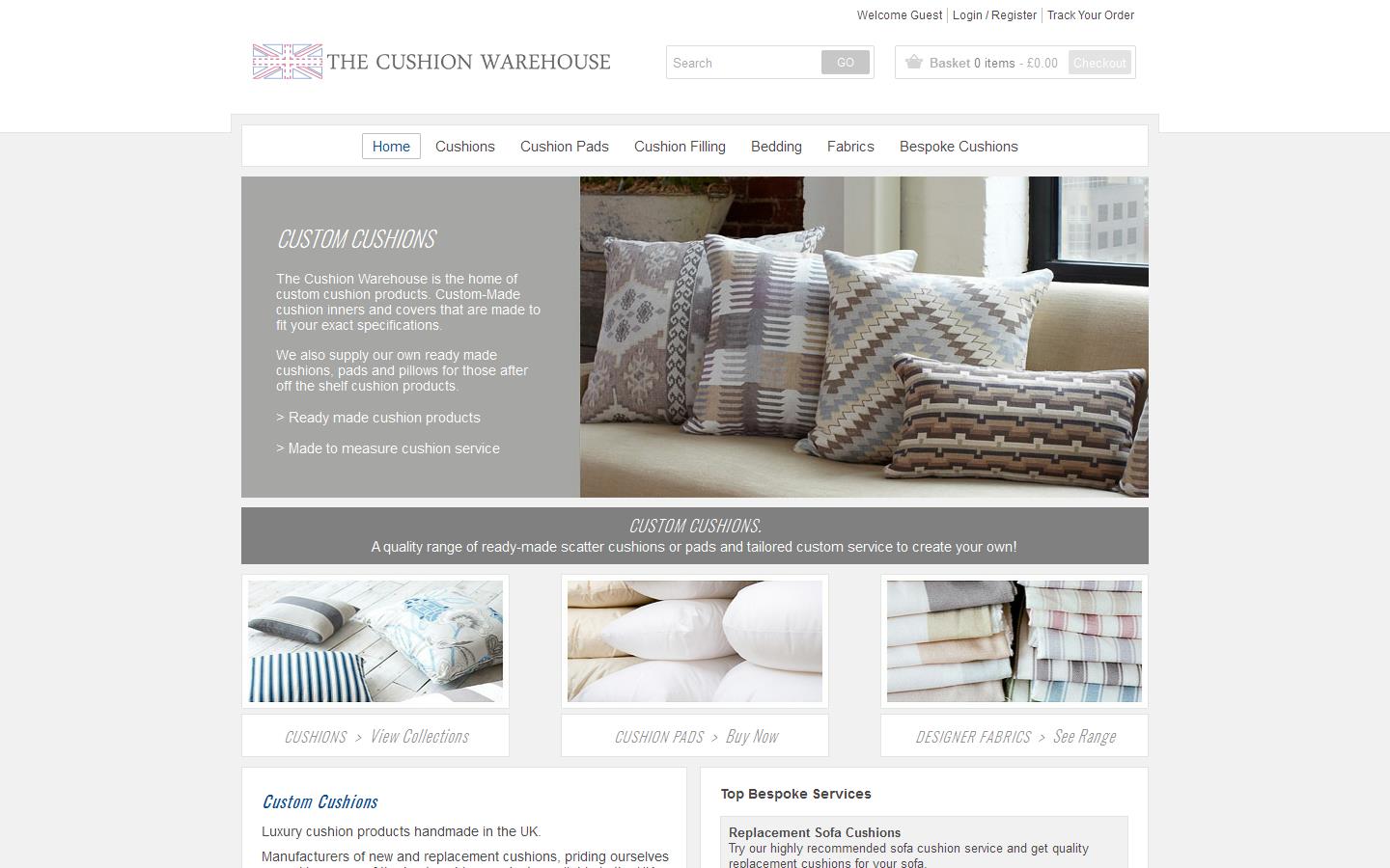 The Cushion Warehouse Ltd Website