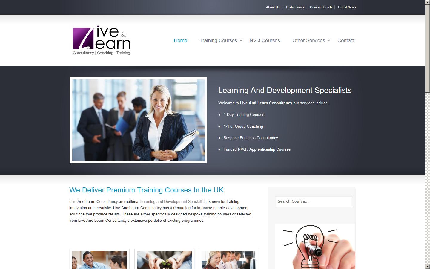 Live And Learn Consultancy Website