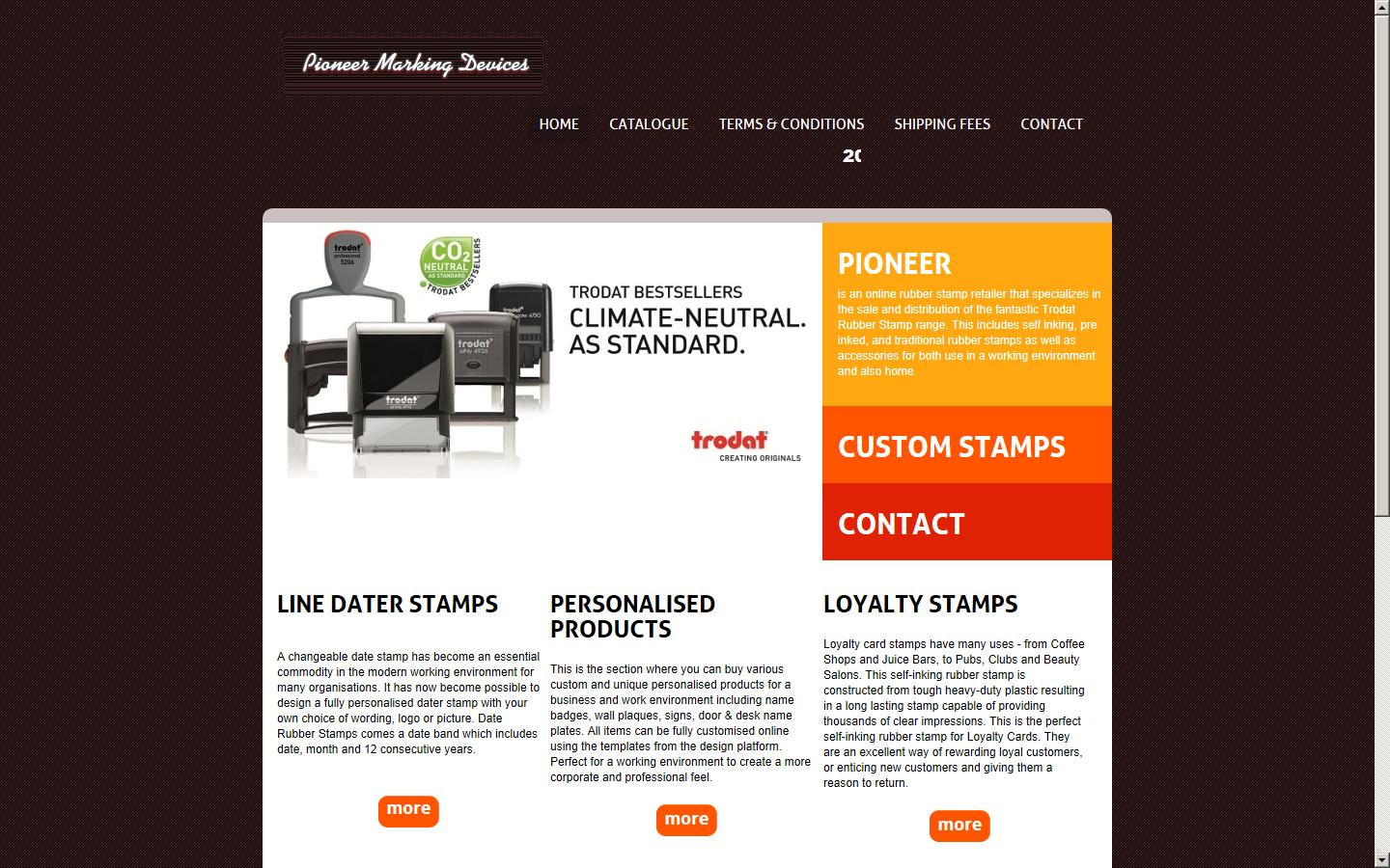 Pioneer Rubber Stamps Website