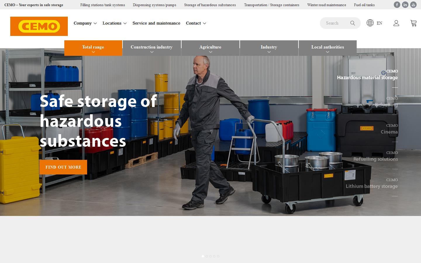 Cemo Safe Storage Ltd Website