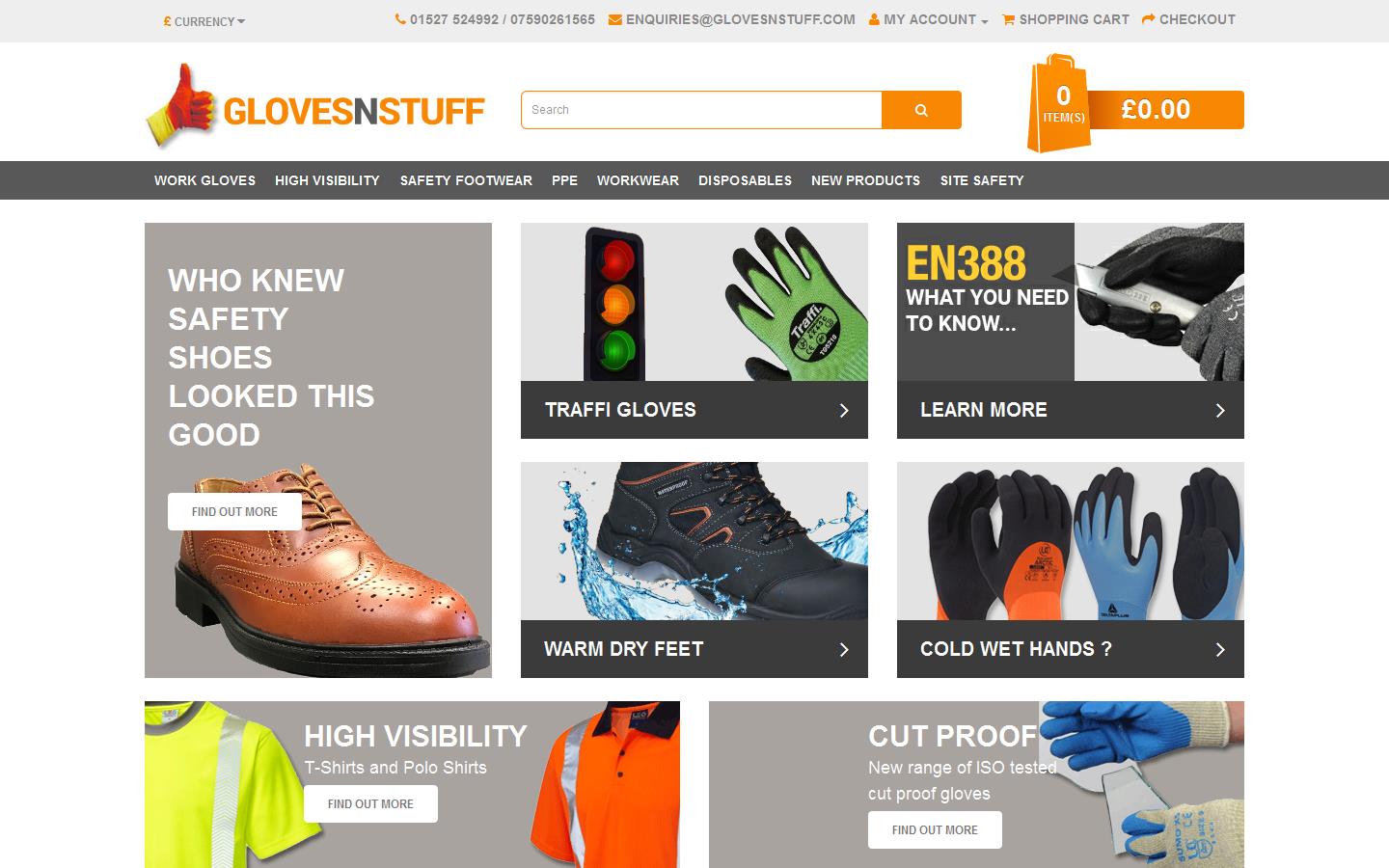 Gloves n Stuff Ltd Website