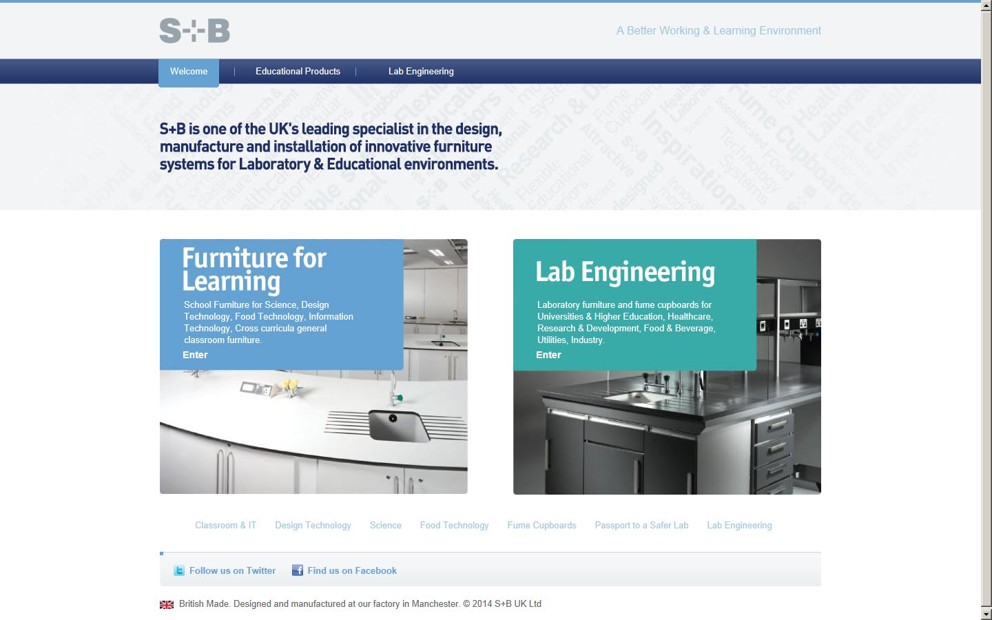 S&B UK Ltd Website