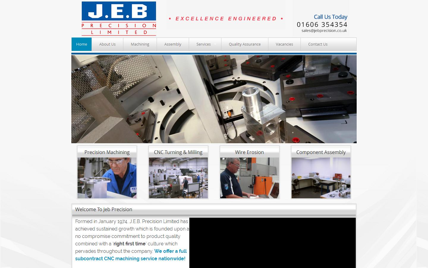 JEB Precision Ltd Website