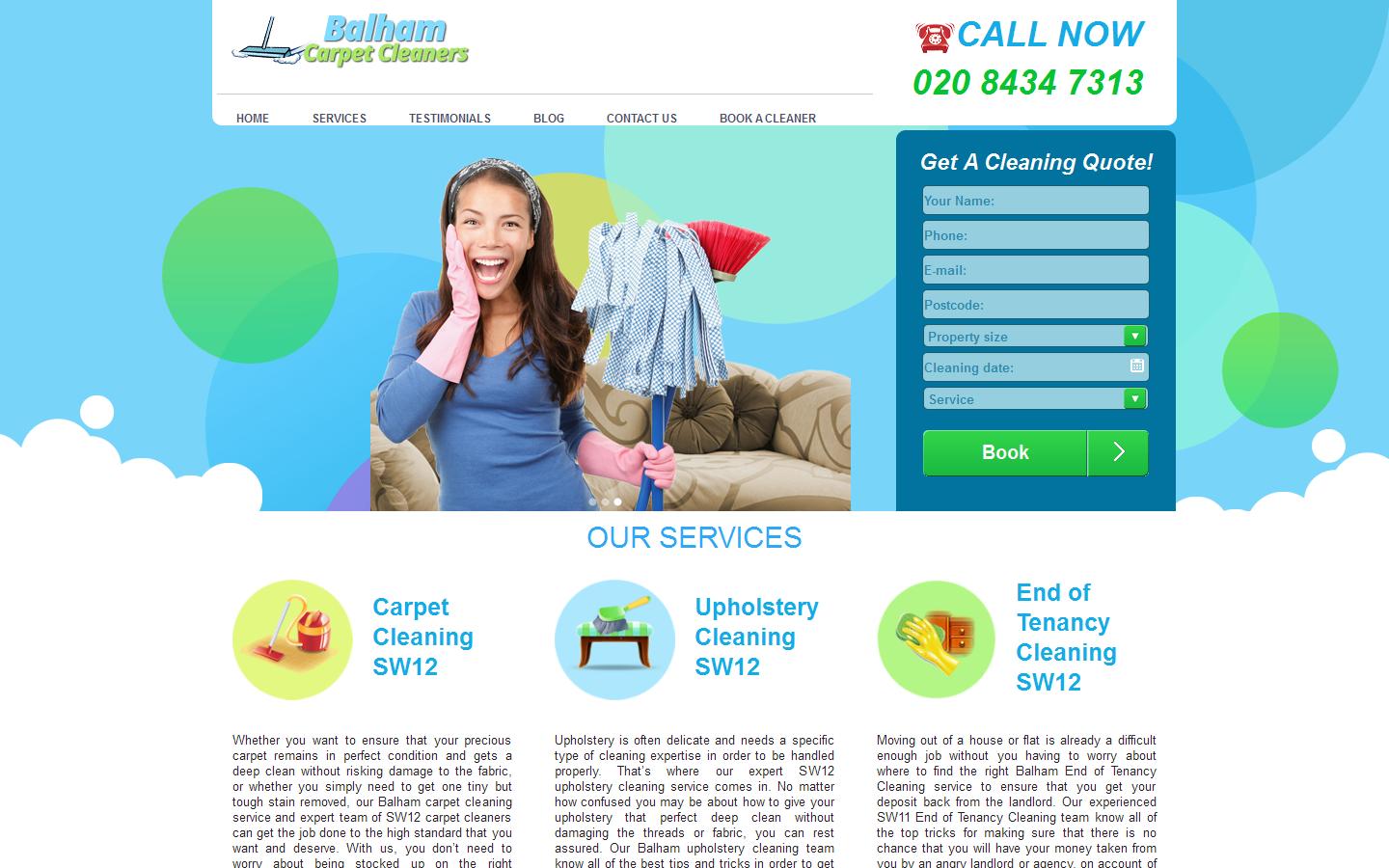 Balham Carpet Cleaners Ltd Website