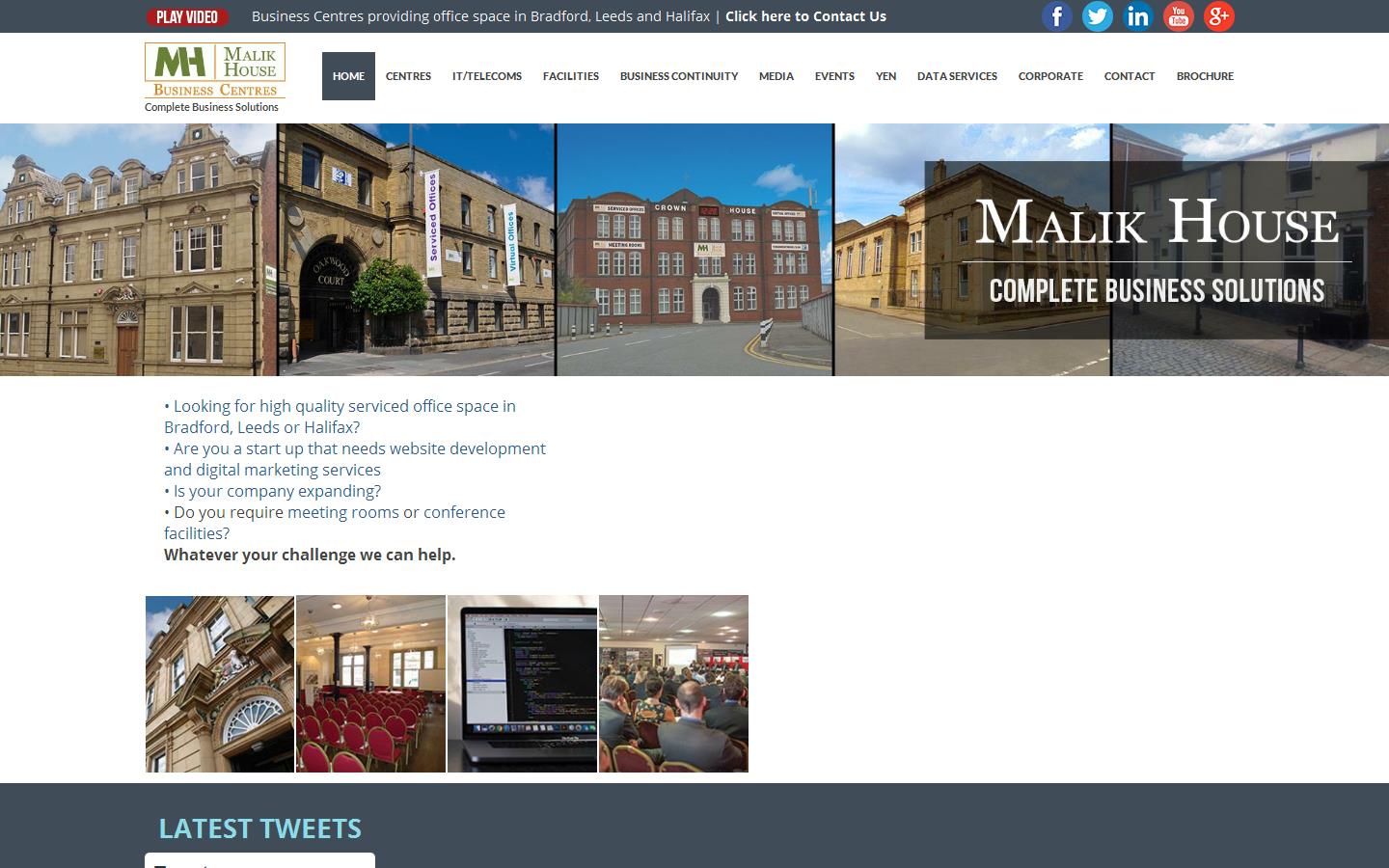 Malik House Business Centres Website