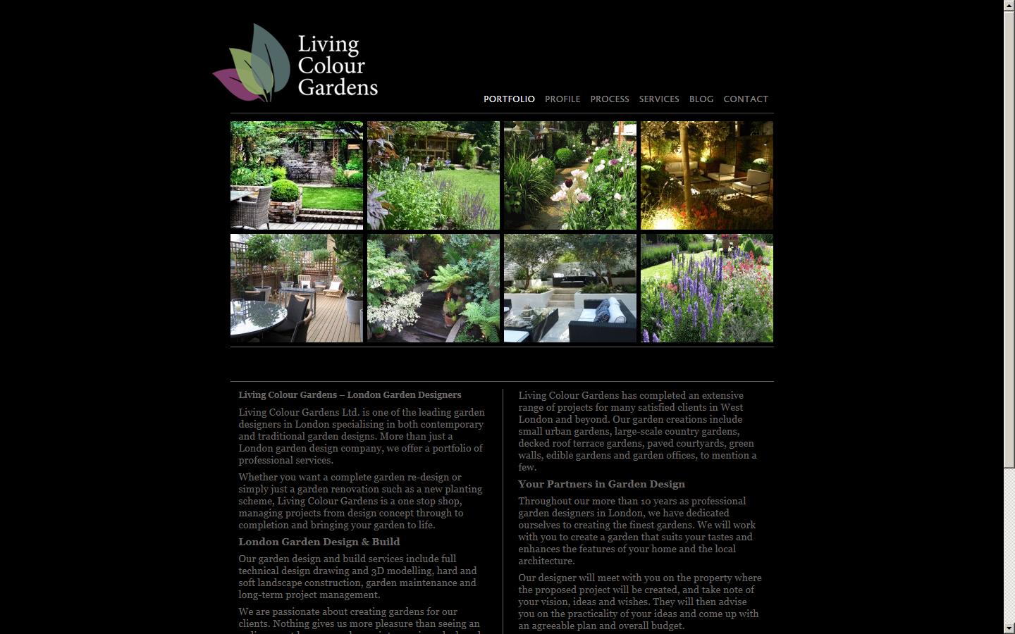 Living Colour Gardens Ltd Website