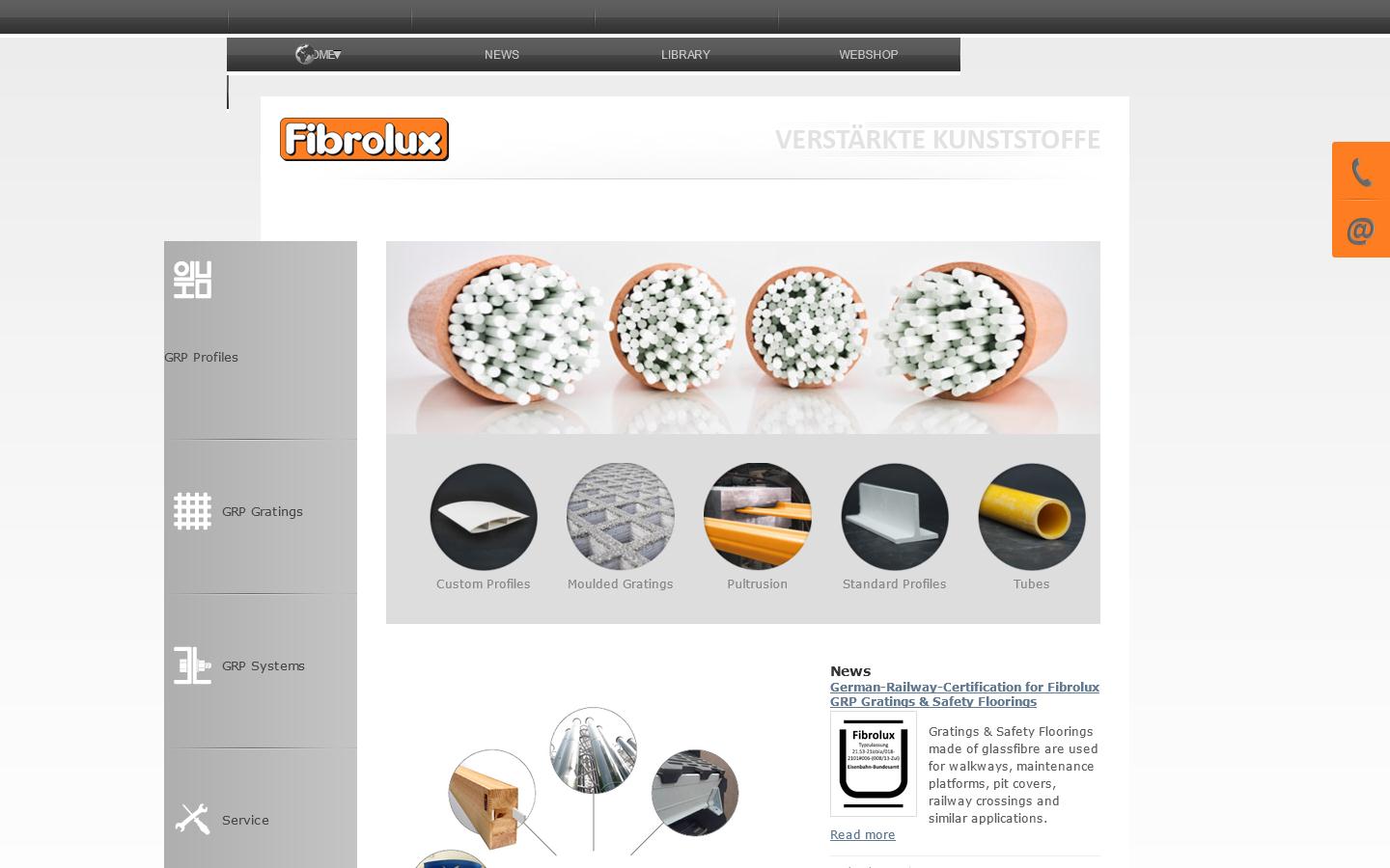 Fibrolux GmbH Website