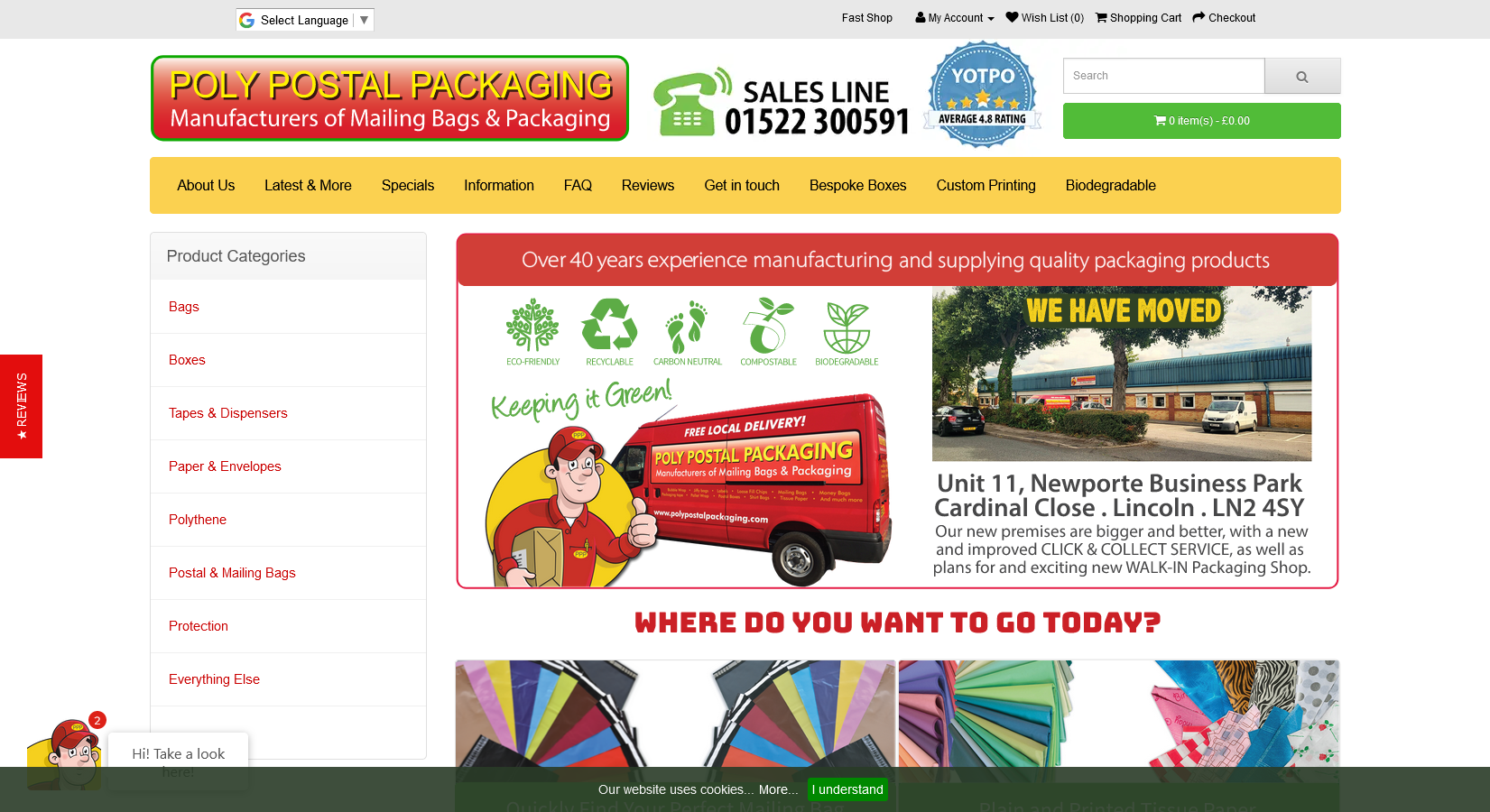 Poly Postal Packaging Ltd Website