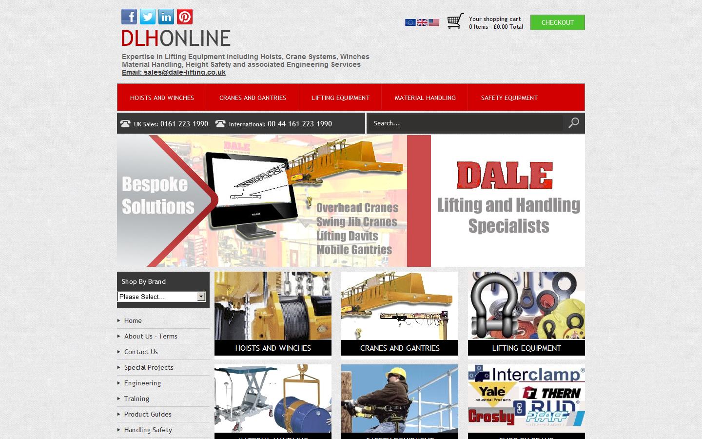 Dale Lifting & Handling Specialists Website