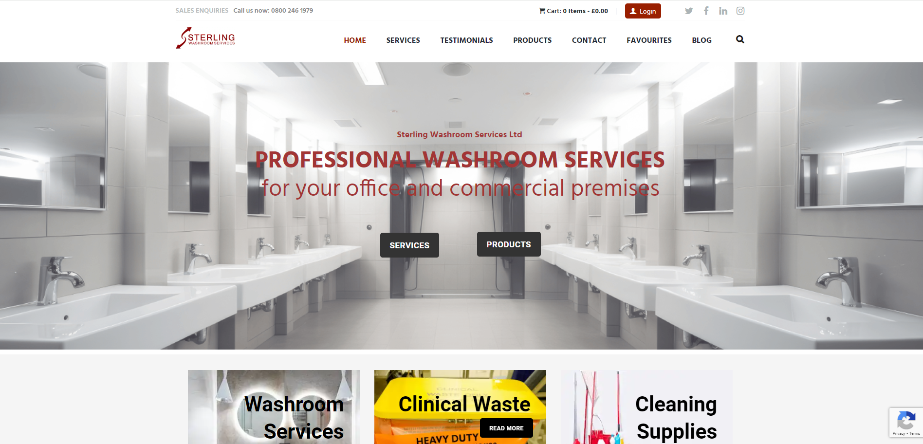 Sterling Washroom Services Ltd Website