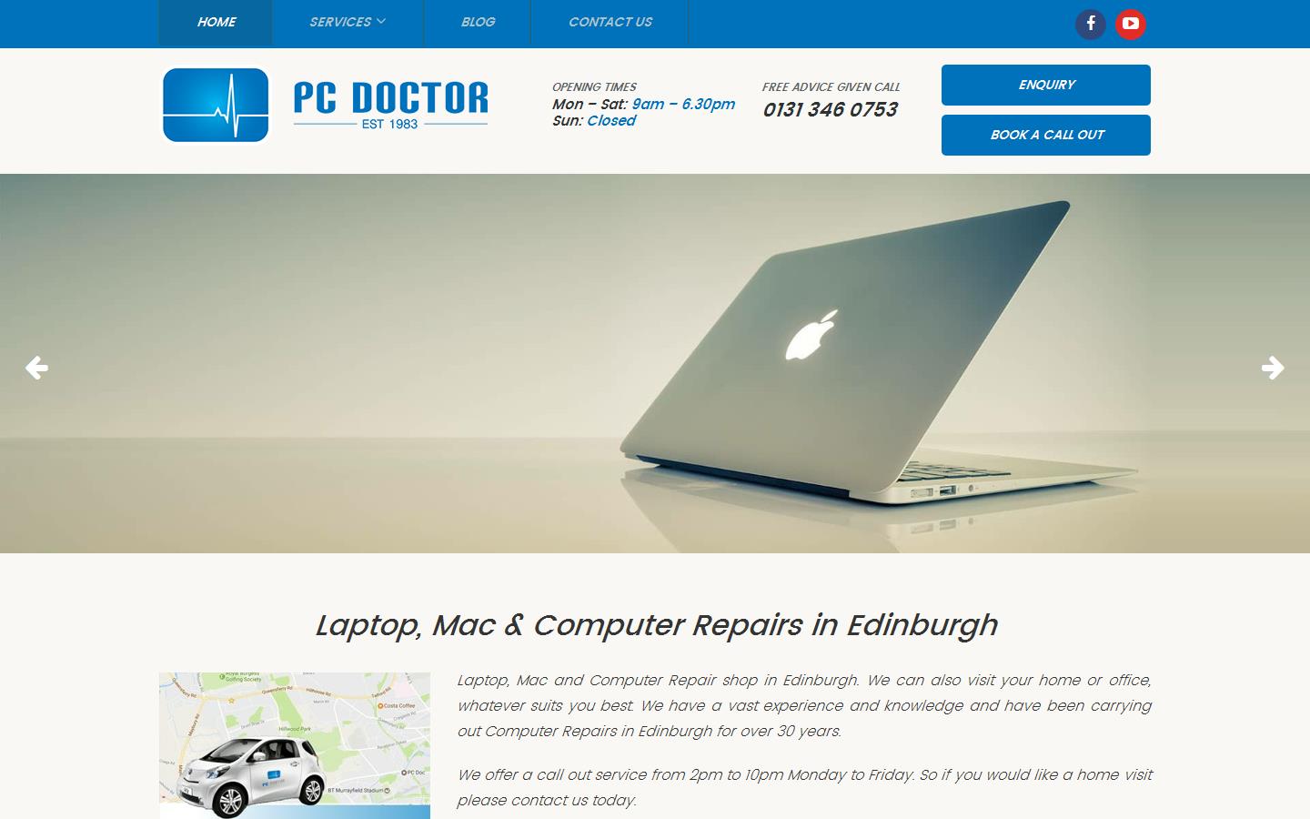 PC Doctor Website