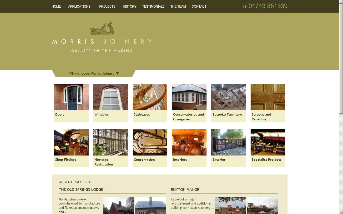 Morris Joinery Website