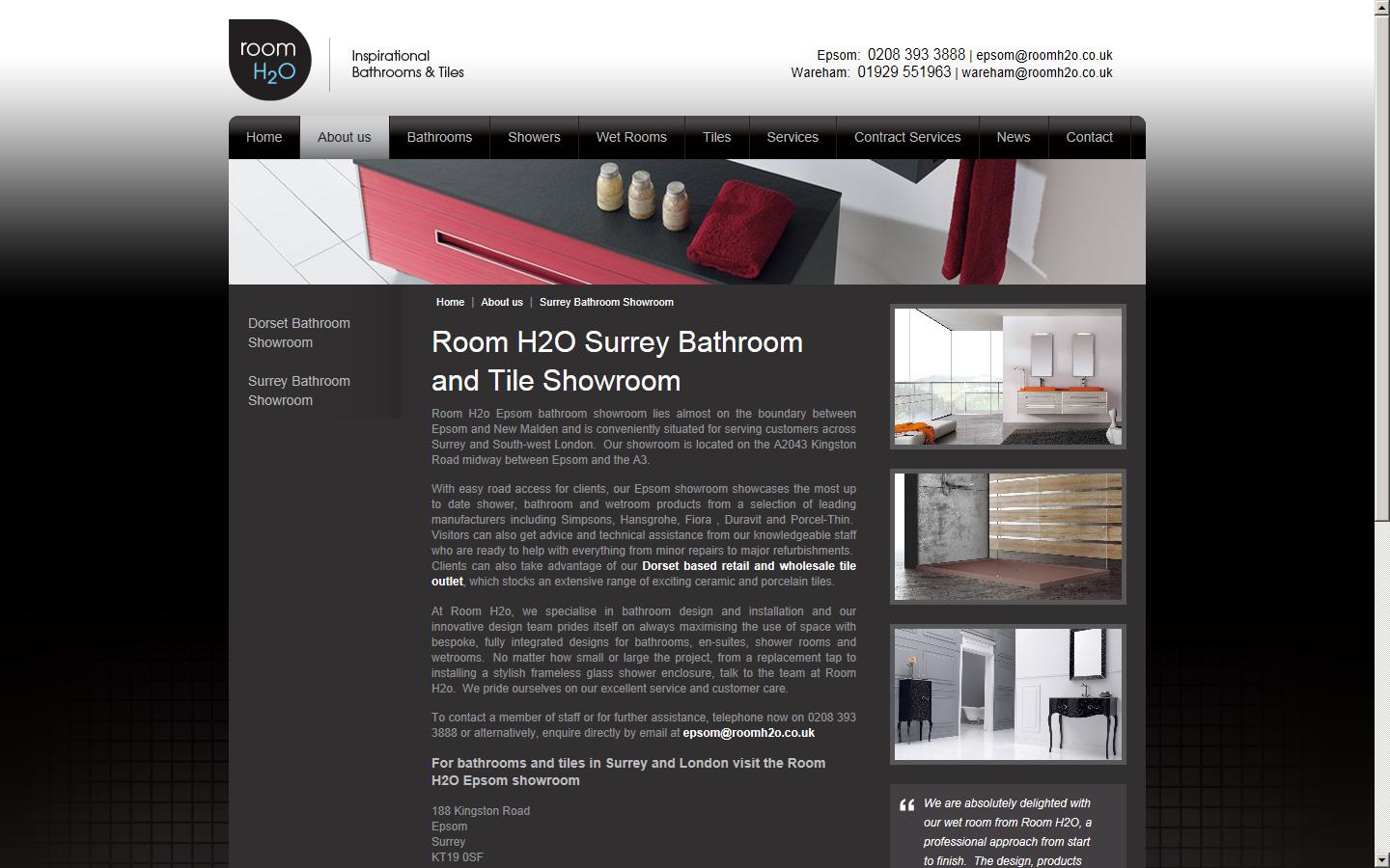 RoomH2o Website