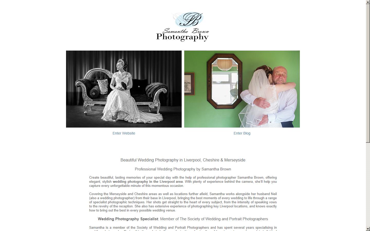 Samantha Brown Photography Website